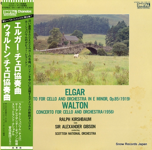 KIRSHBAUM, RALPH elgar; concerto for cello and orchestra in e minor op.85 OX-1184-CD