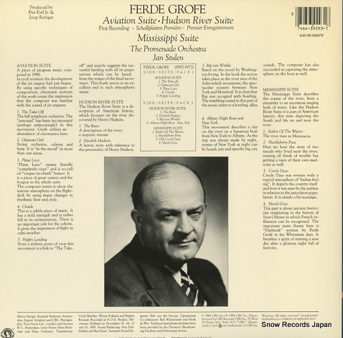 STULEN, JAN grofe; aviation suite M39293 - back cover