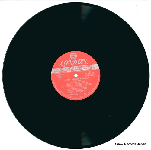 KARAJAN, HERBERT VON puccini; madama butterfly (highlights) SLA6183