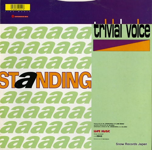 TRIVIAL VOICE standing LINE2043 - back cover
