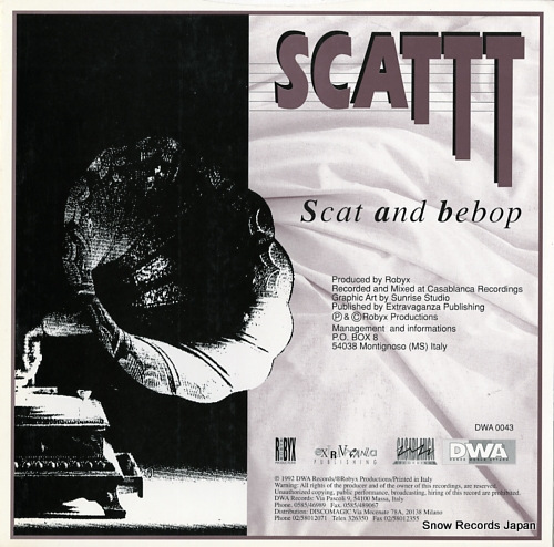 SCATTT scat and bebop DWA0043 - back cover