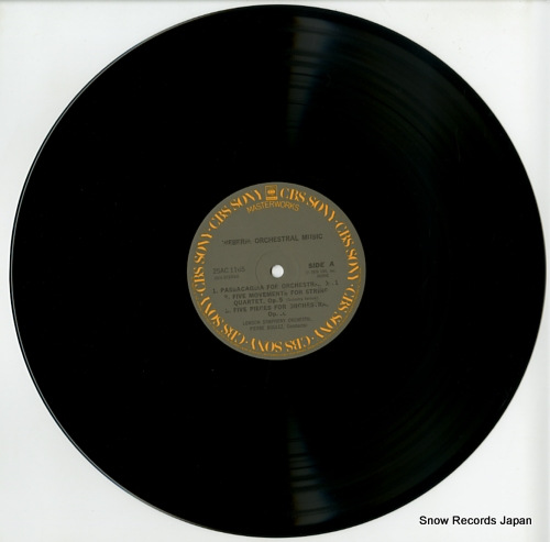 BOULEZ, PIERRE webern; orchestral music 25AC1165