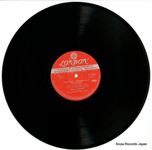 ANSERMET, ERNEST honegger; symphony no.3 