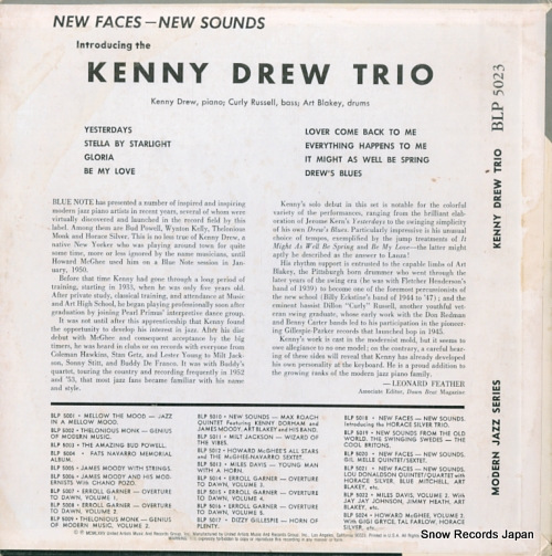 ˡɥ塼 introducing the kenny drew trio BLP5023