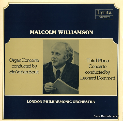 WILLIAMSON, MALCOLM williamson; concerto for organ and orchestra SRCS.79
