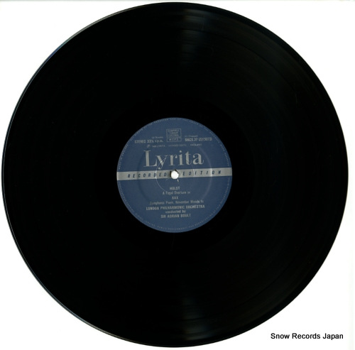 BOULT, ADRIAN holst; a fugal overture SRCS.37