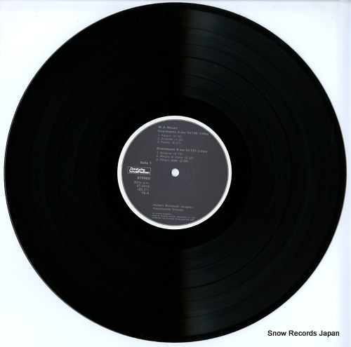 BLOMSTEDT, HERBERT mozart; divertimento d-dur, b-dur, f-dur ET-5015