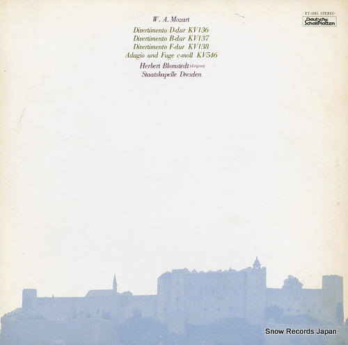 BLOMSTEDT, HERBERT mozart; divertimento d-dur, b-dur, f-dur ET-5015