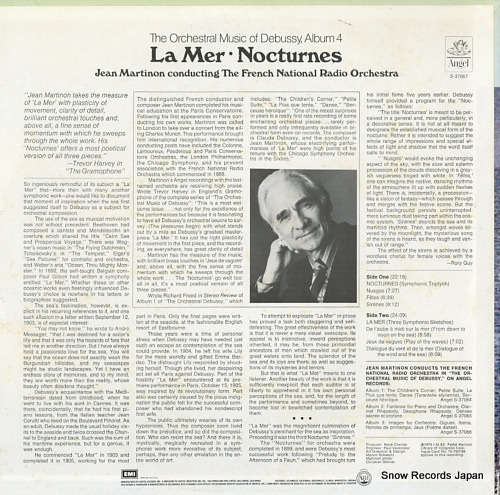 MARTINON, JEAN debussy; la mer, nocturnes S-37067