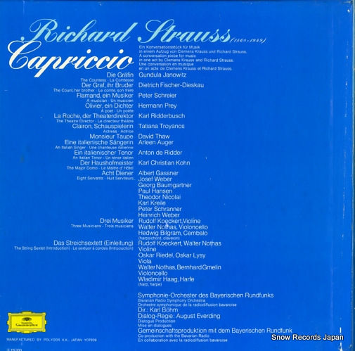 BOHM, KARL r.strauss; capriccio MG9623/5