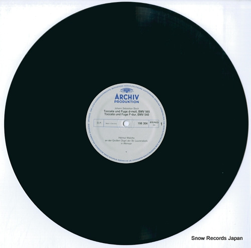 WALCHA, HELMUT bach; toccatas and fugues 198304 - disc