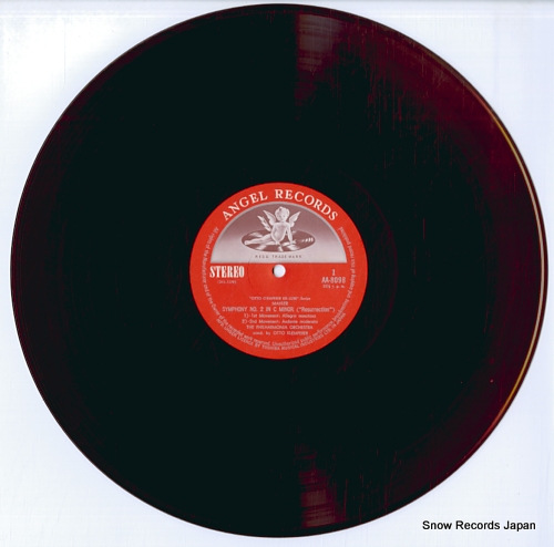 KLEMPERER, OTTO mahler; symphony no.2 