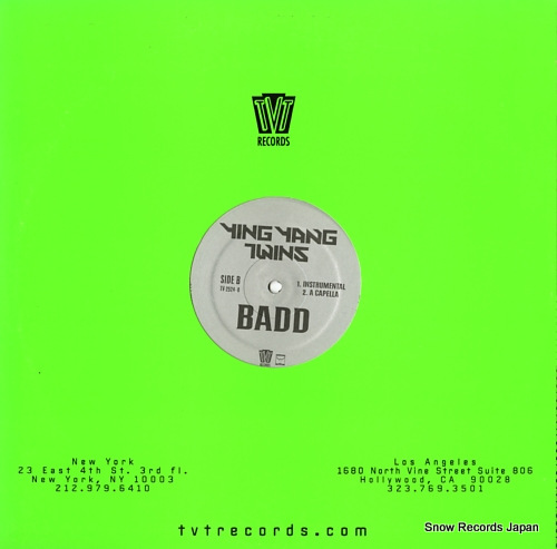 YING YANG TWINS badd TV-2524-0 - back cover