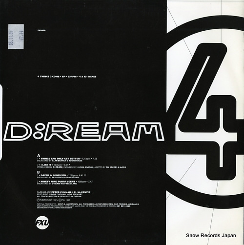 D:REAM 4 things 2 come ep FXU4EP