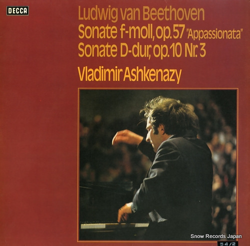 ASHKENAZY, VLADIMIR beethoven; sonate f-moll op.57 