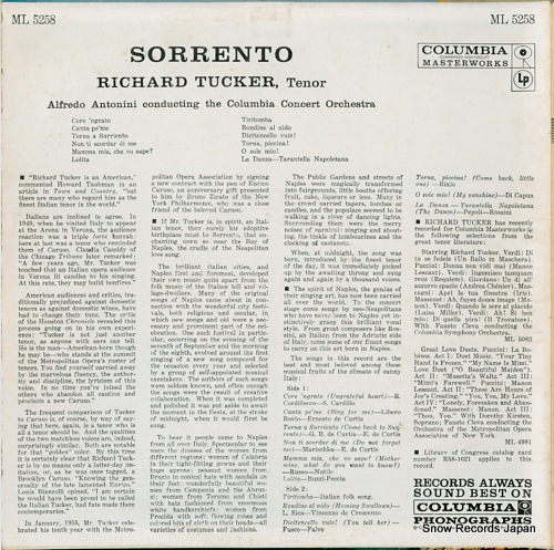 TUCKER, RICHARD sorrento ML5258