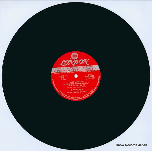 SOLTI, GEORG beethoven; symphony no.7 in a major GXG9001
