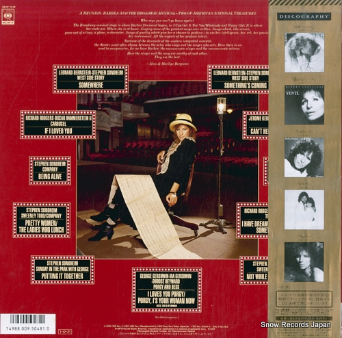 STREISAND, BARBRA the broadway album 28AP3118