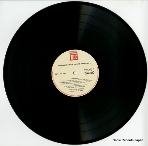 CONCENTVS MVSICVS instrumentalmusik am hofe maximilian 1. AVRS12009 - disc