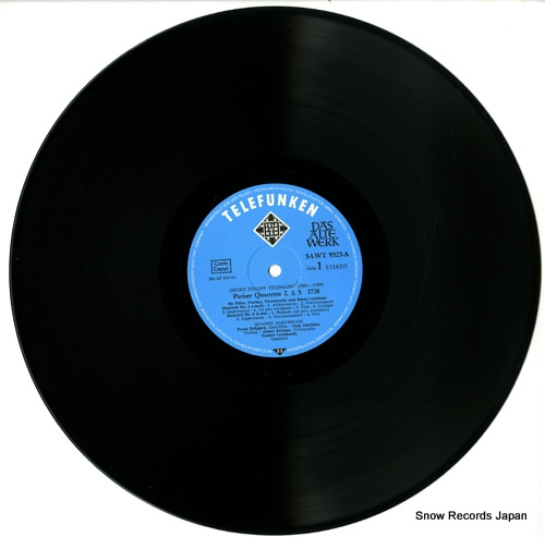 QUADRO AMSTERDAM telemann; paris quartets nos.2.3.5 SAWT9523-A