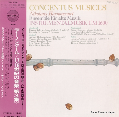 HARNONCOURT, NIKOLAUS concentus musicus MO1018