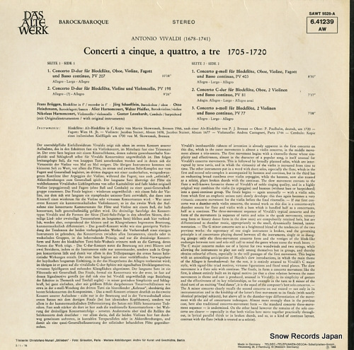 V/A vivaldi; concerti a cinque, a quattro, a tre 1705-1720 SAWT9528