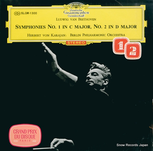 KARAJAN, HERBERT VON beethoven; symphony no.1, no.2 SLGM-1300