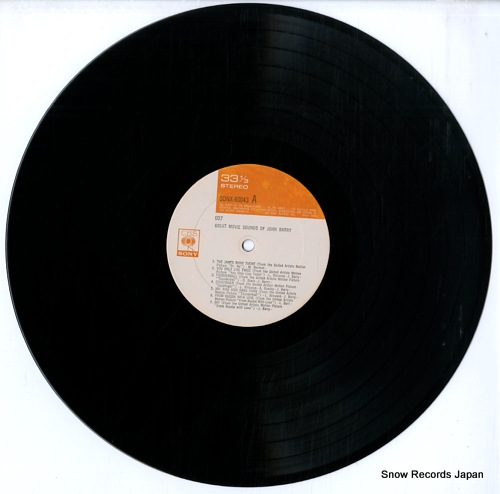 BARRY, JOHN 007 greatest movie sounds of john barry SONX60043