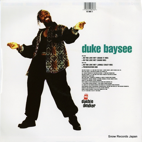 BAYSEE, DUKE do you love me? 12DEK1 - back cover
