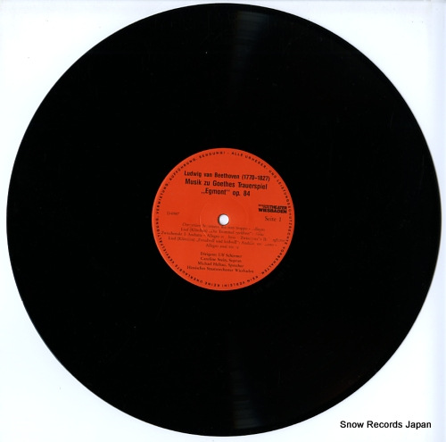 SCHIRMER, ULF beethoven; musik zu goethes trauerspiel 