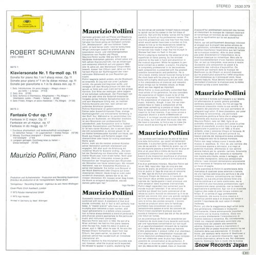 ޥĥݥ꡼ schumann; fantasie c-dur op.17, sonate fis-moll op.11 2530379