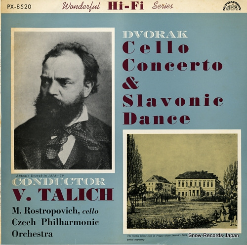 TALICH, VACLAV dvorak; cello concerto and slavonic dance PX-8520
