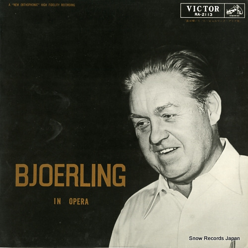 BJOERLING, JUSSI bjoerling in opera RA-2113 - front cover