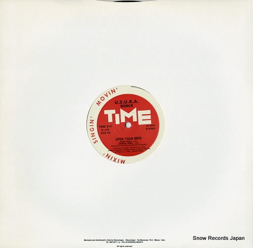 U.S.U.R.A. open your mind(remixes) TIME014