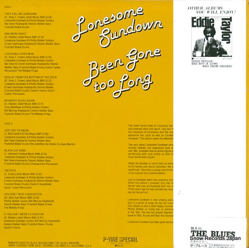SUNDOWN, LONESOME been gone too long MA-52