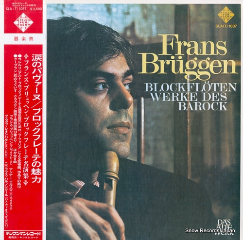 BRUGGEN, FRANS blockfloten werke des barock SLA(T)1037 - front cover