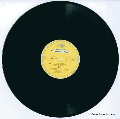 KARAJAN, HERBERT VON beethoven; missa solemnis SMG-1370/71
