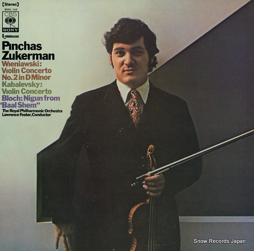 ZUKERMAN, PINCHAS wieniawski; violin concerto no.2 in d minor SOCL110