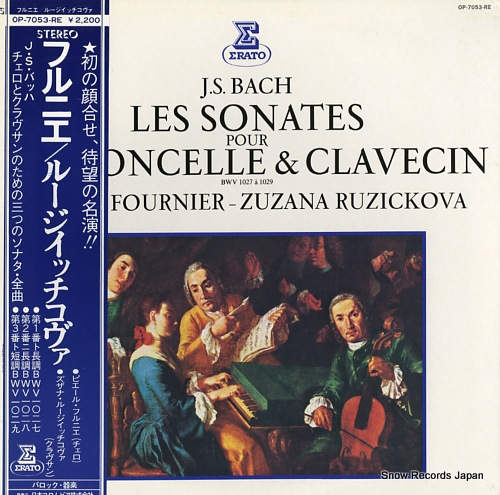 FOURNIER, PIERRE bach; les sonates pour violoncelle & clavecin (bwv 1027-1029) OP-7053-RE