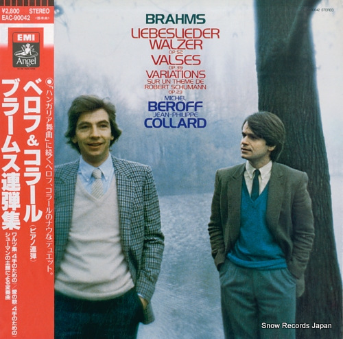 BEROFF, MICHEL, AND JEAN-PHILIPPE COLLARD brahms; liebeslieder walzer op.52 EAC-90042 - front cover