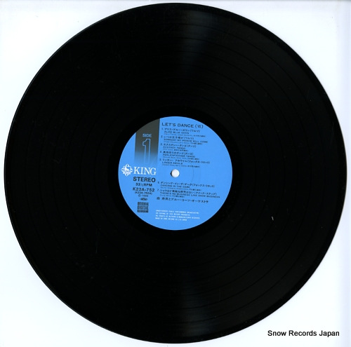 MORI, TOSHIO, AND BLUE COATS ORCHESTRA let's dance-7 K23A-752 - disc