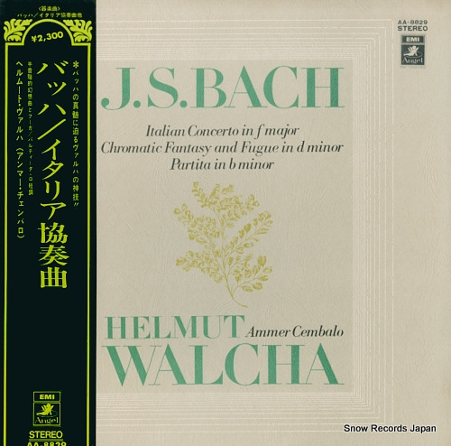 WALCHA, HELMUT bach; italian concerto in f major AA-8829