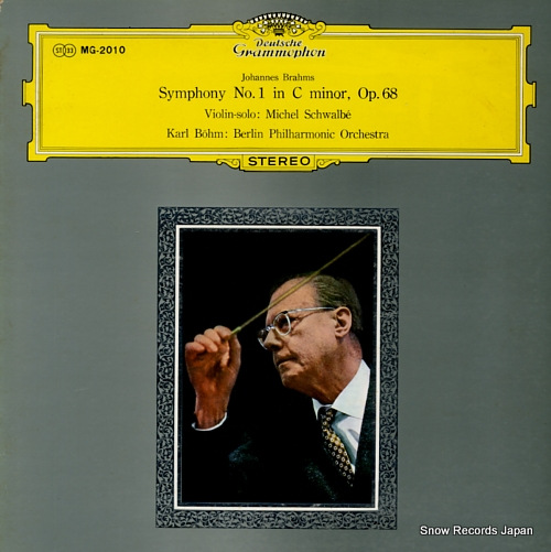 BOHM, KARL brahms; symphony no.1 in c minor, op.68 MG-2010