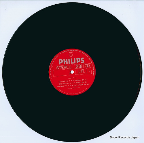 ARRAU, CLAUDIO chopin; 4 ballades, fantaisie, op.49 X-7650