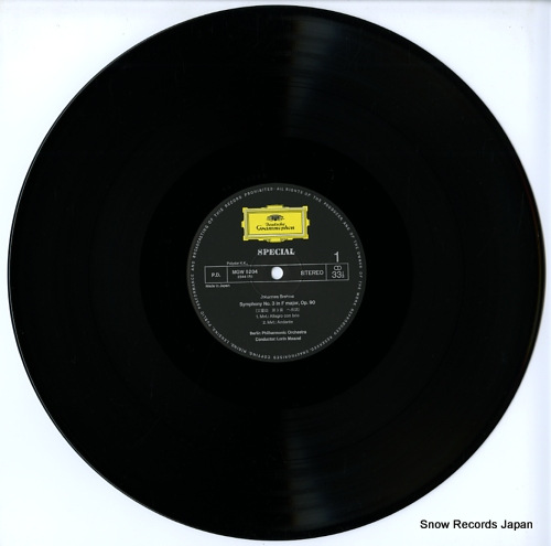 MAAZEL, LORIN brahms; symphony no.3 MGW5204
