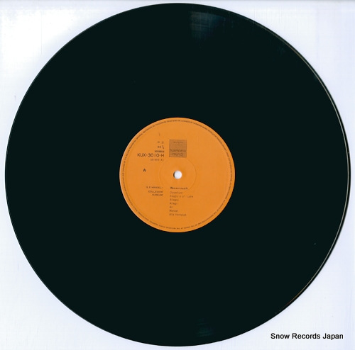 COLLEGIUM AUREUM hendel; wassermusik / feuerwerks-musik KUX-3010-H - disc