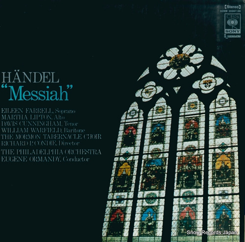 ORMANDY, EUGENE handel; messiah SONW20067-68