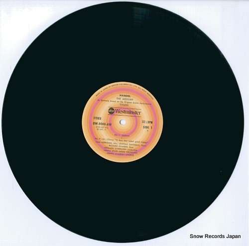 SCHERCHEN, HERMANN handel; the messiah OW-8088-90-AW
