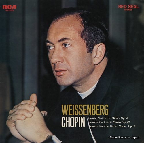 WEISSENBERG, ALEXIS chopin; sonata no.3 in b minor, op.58 SRA-2660 - front cover
