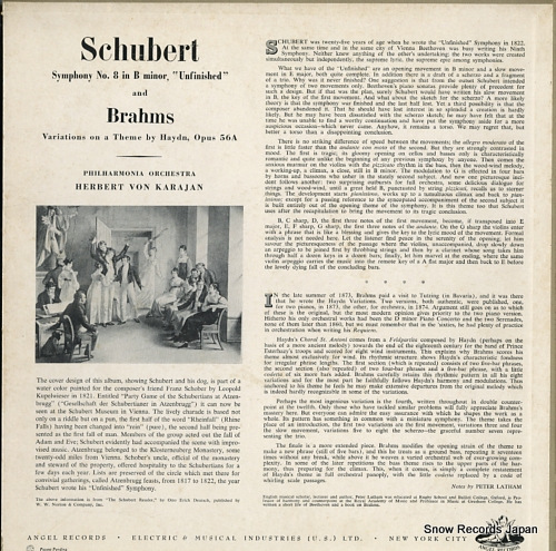 KARAJAN, HERBERT VON schubert;